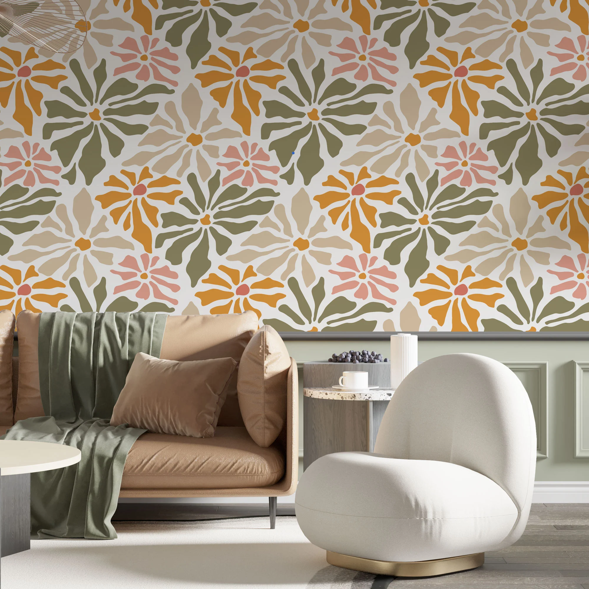 Designtapete Flower Groove - Image 4