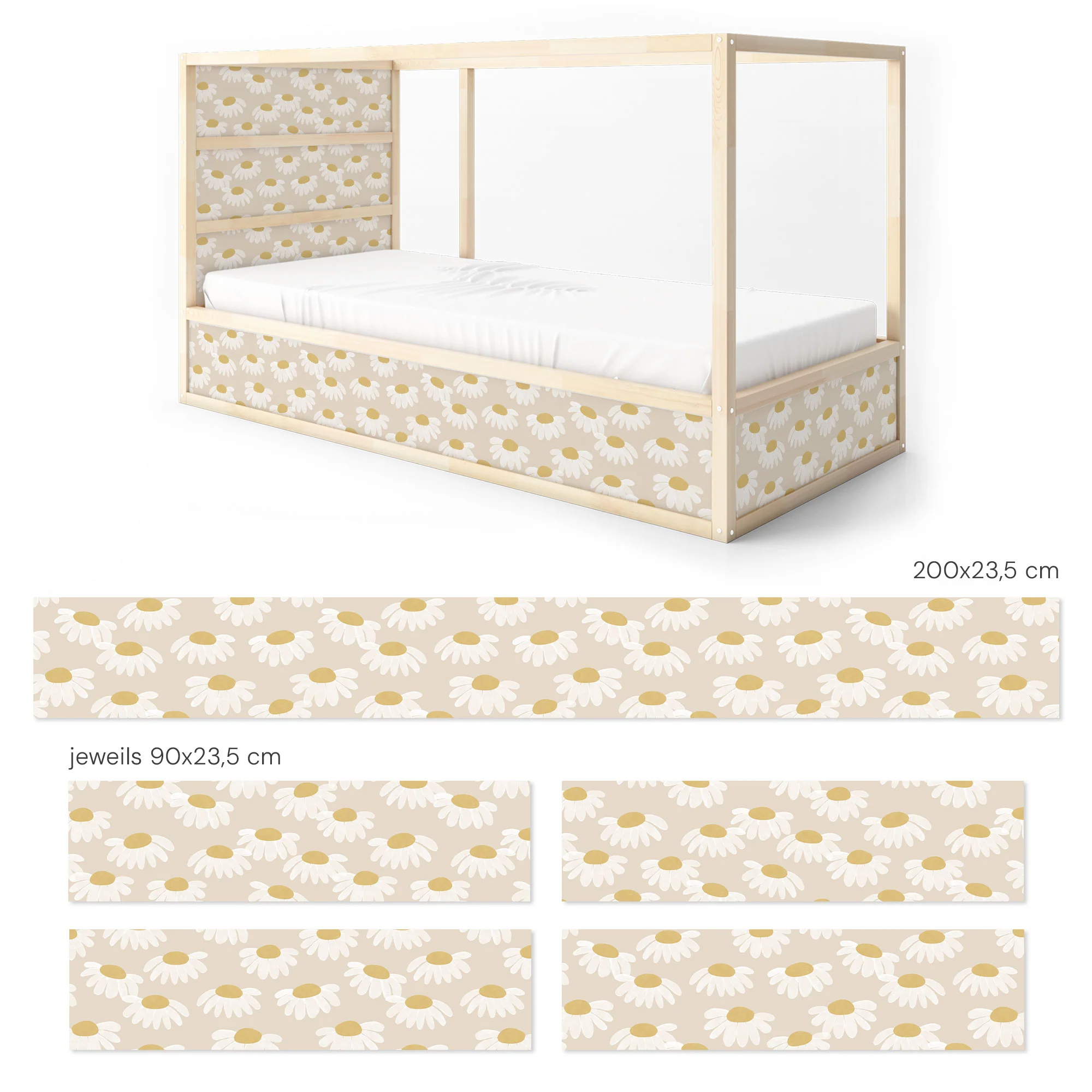 Bettaufkleber Set für IKEA Kura - Meadow - Image 7