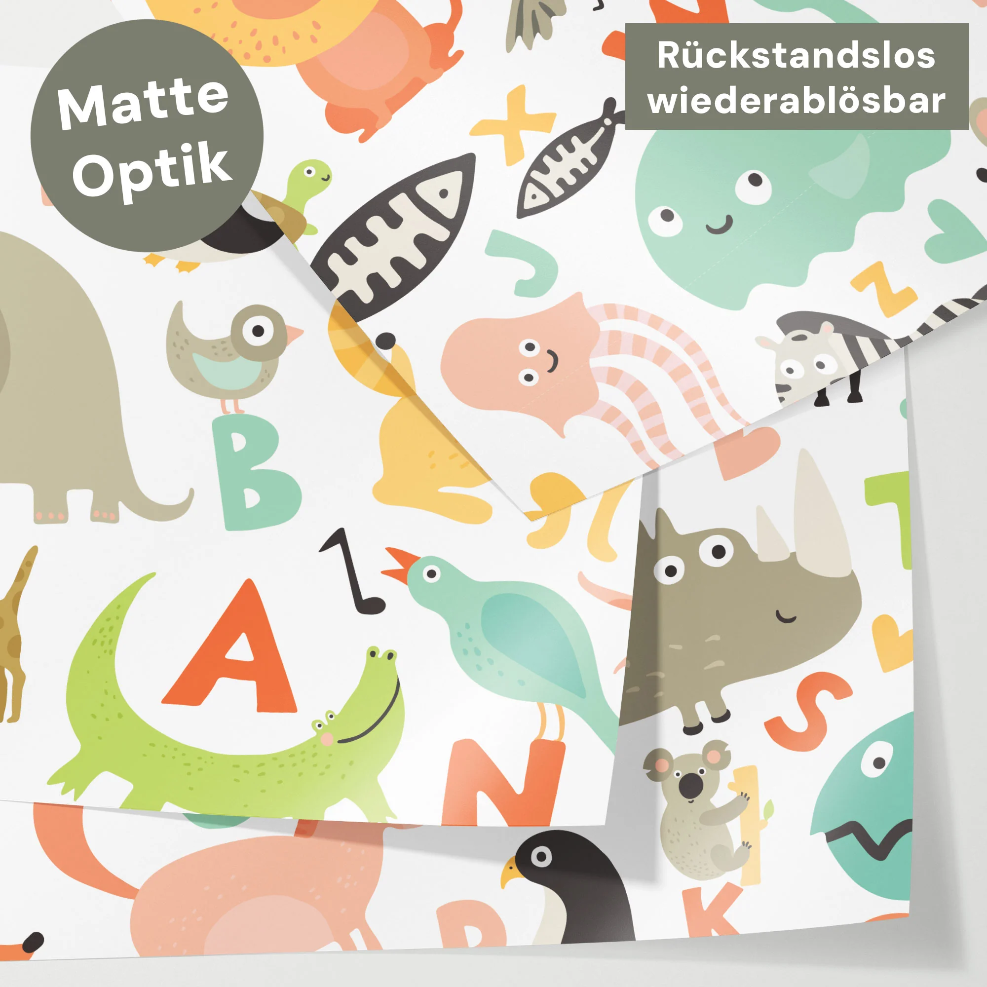 Bettaufkleber Set für IKEA Kura - Buchstaben - Image 4