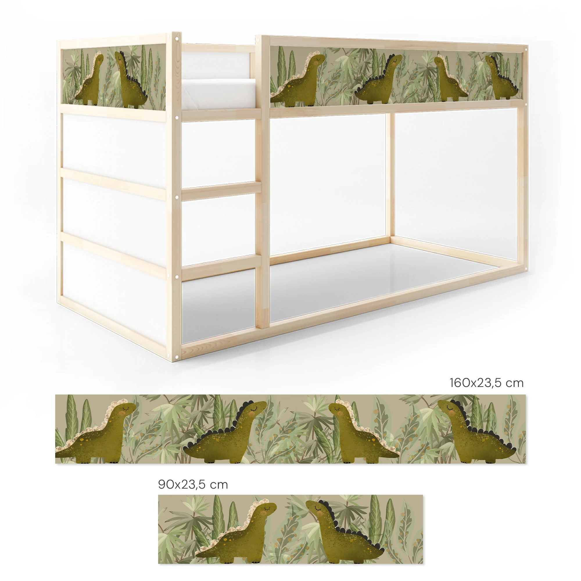 Bettaufkleber Set für IKEA Kura - Dinos - Image 6
