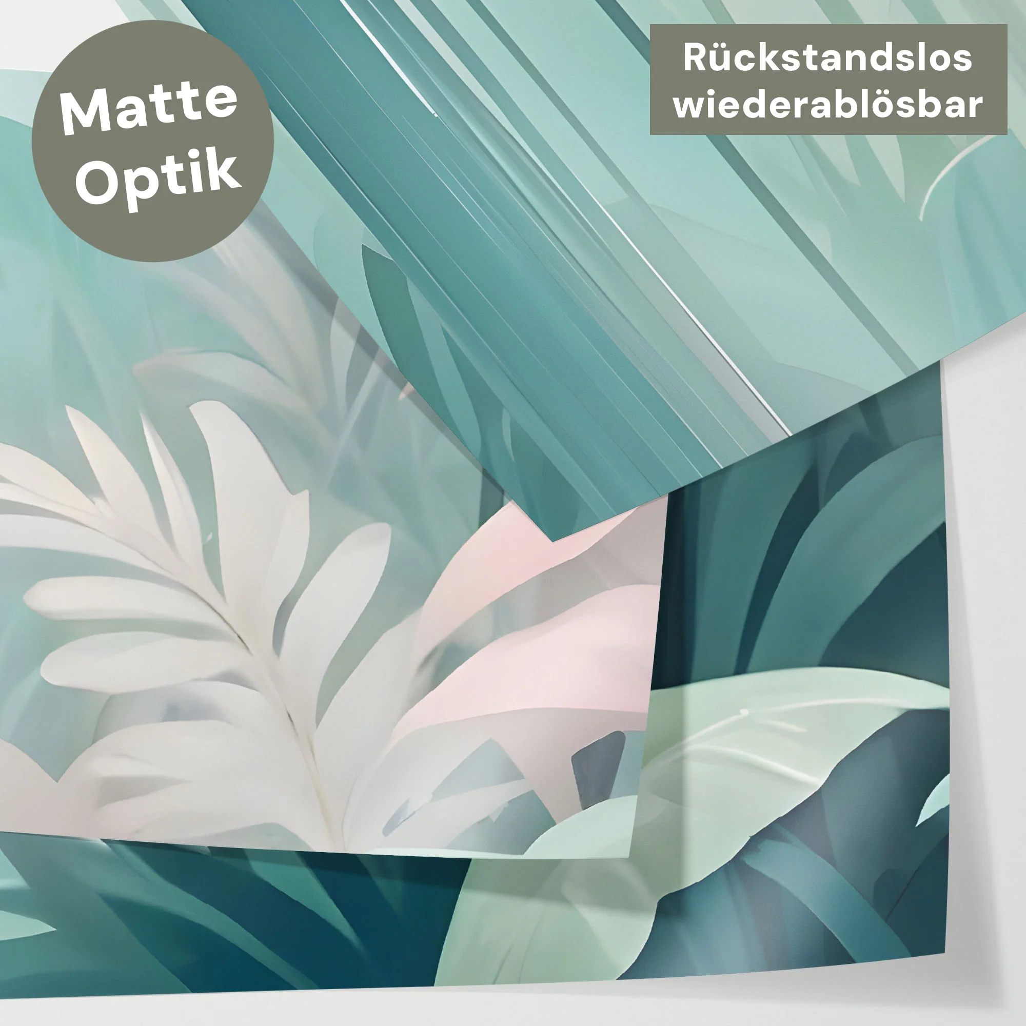 Bettaufkleber Set für IKEA Kura - Dschungel Pastell - Image 4